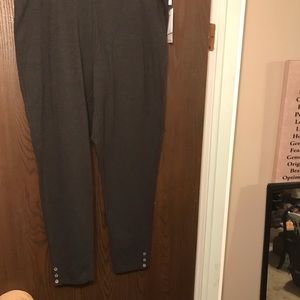 NWT Calvin Klein Pants w/ Button Detail-1X